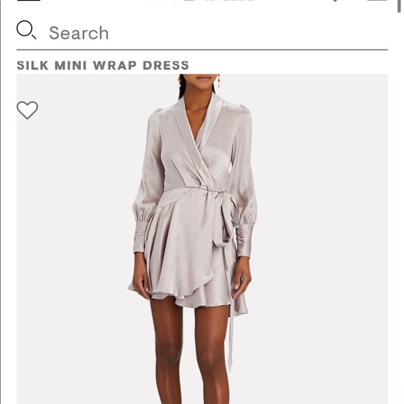 NWT Zimmerman Sueded Asymmetric Wrap Dress purple - Picture 3 of 8